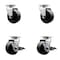Service Caster Tool Box Caster Wheel Set 4'' Glass Filled Nylon Swivel Casters, 4PK TOOL-SCC-20S420-GFNB-2-TLB-2 - alternate 1